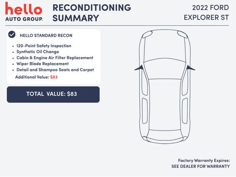 Used 2022 Ford Explorer ST w/ Equipment Group 401A AWD/4WD image 3