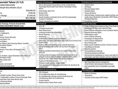 Used 2021 Chevrolet Tahoe LS image 6