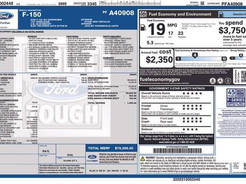 Used 2023 Ford F150 King Ranch w/ Equipment Group 601A High image 1