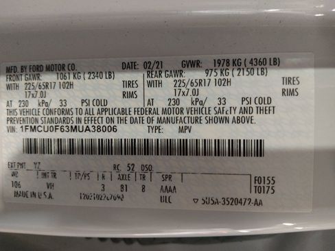 Used 2021 Ford Escape S image 33