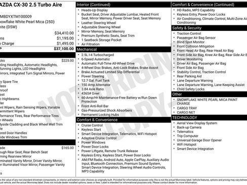 Certified 2026 MAZDA CX-30 2.5 Turbo w/ Premium Package AWD/4WD image 33