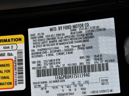 Used 2026 Ford Mustang Premium RWD image 37