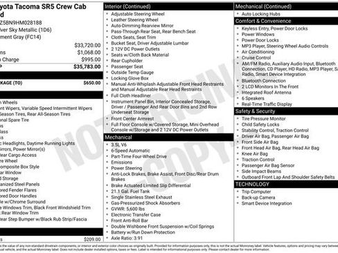 Used 2017 Toyota Tacoma SR5 w/ Tow Package image 33