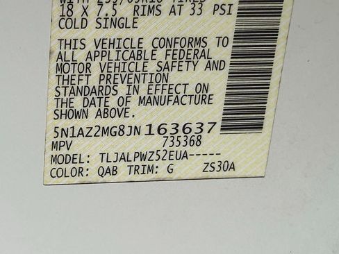 Used 2018 Nissan Murano S w/ Cargo Package image 43