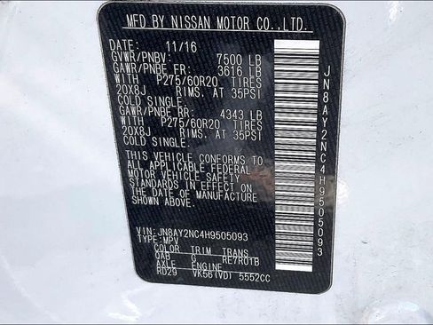 Used 2017 Nissan Armada Platinum AWD/4WD image 32