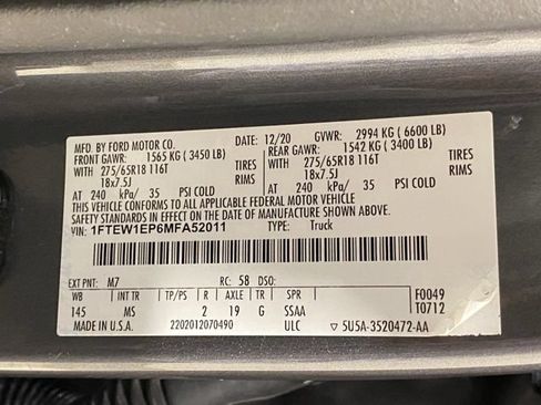 Used 2021 Ford F150 XLT w/ Equipment Group 302A High AWD/4WD image 31
