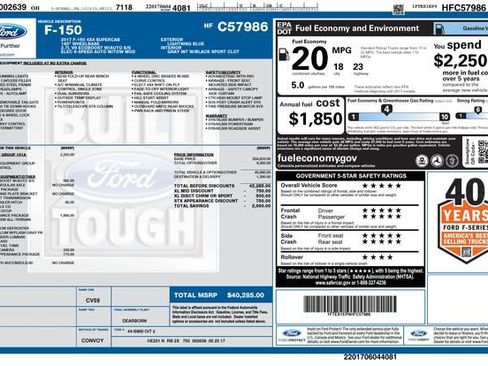 Used 2017 Ford F150 XL w/ Equipment Group 101A Mid image 36