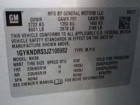 Used 2018 Cadillac XT5 Luxury w/ Driver Awareness Package image 62