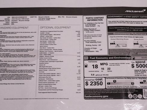 Used 2022 McLaren 720S Performance RWD image 23