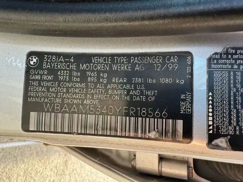 Used 2000 BMW 328i 328i Sedan 4D image 17