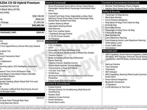New 2026 MAZDA CX-50 AWD 2.5 Hybrid w/ Weather Package image 36