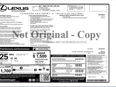 Used 2017 Lexus NX 200t NX TURBO image 4