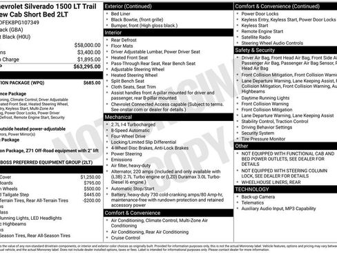 Used 2023 Chevrolet Silverado 1500 LT Trail Boss w/ Protection Package image 7