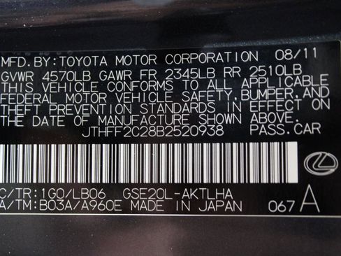 Used 2011 Lexus IS 250C image 94