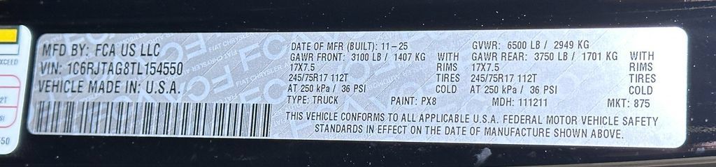 New 2026 Jeep Gladiator Sport AWD/4WD image 43