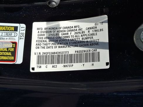 Used 2012 Honda Civic EX image 27