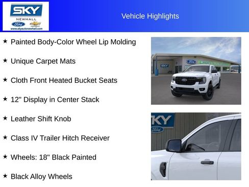 New 2025 Ford Ranger XLT w/ Equipment Group 301A High image 29