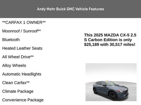 Used 2025 MAZDA CX-5 Carbon Edition image 4