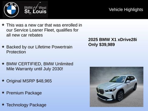 Used 2025 BMW X1 xDrive28i AWD/4WD image 8