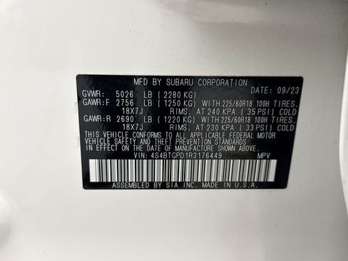Used 2024 Subaru Outback Touring XT AWD/4WD image 12