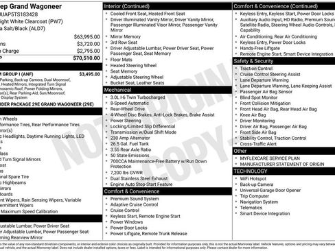 New 2026 Jeep Grand Wagoneer 2WD w/ Premium Group I image 9