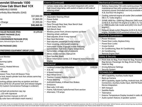 Used 2020 Chevrolet Silverado 1500 Custom w/ Custom Value Package RWD image 6