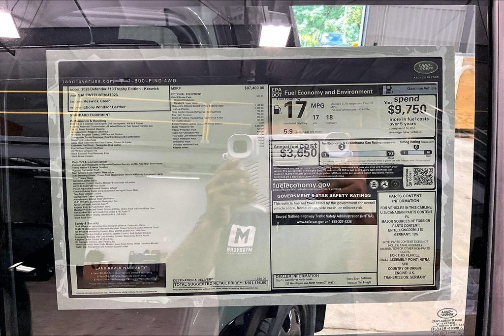 New 2026 Land Rover Defender 110 Trophy Edition AWD/4WD image 15