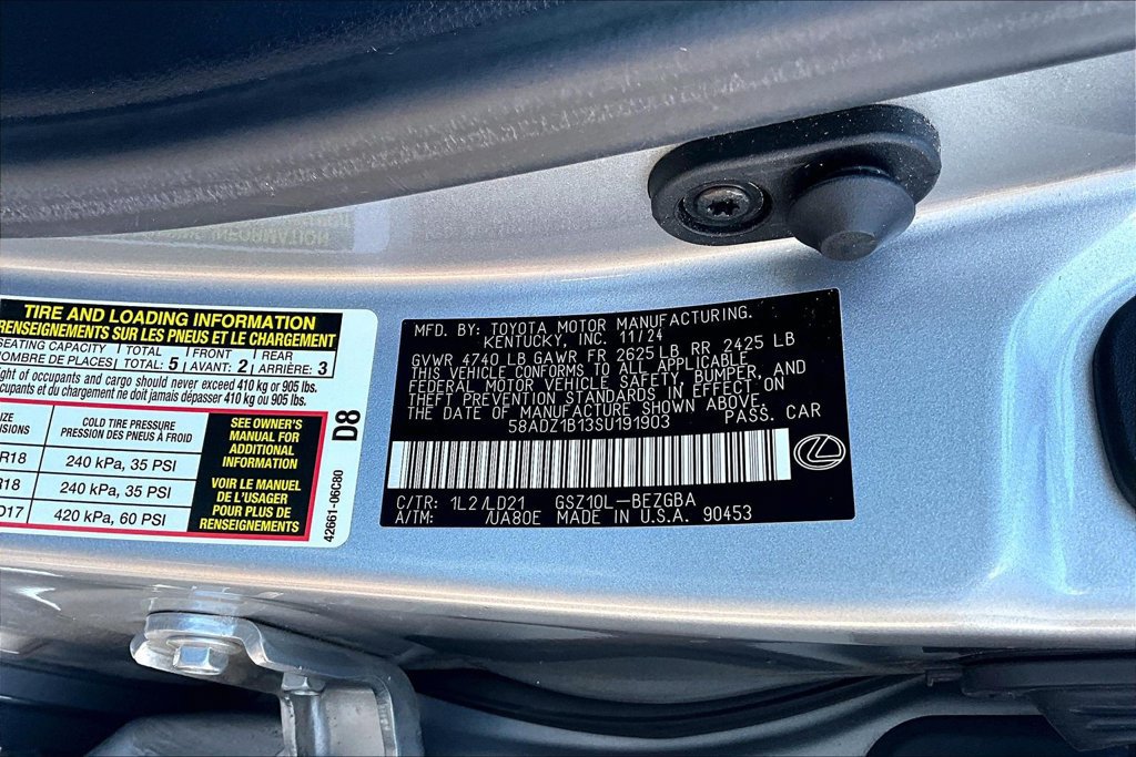 Used 2025 Lexus ES 350 w/ Premium Package FWD image 35