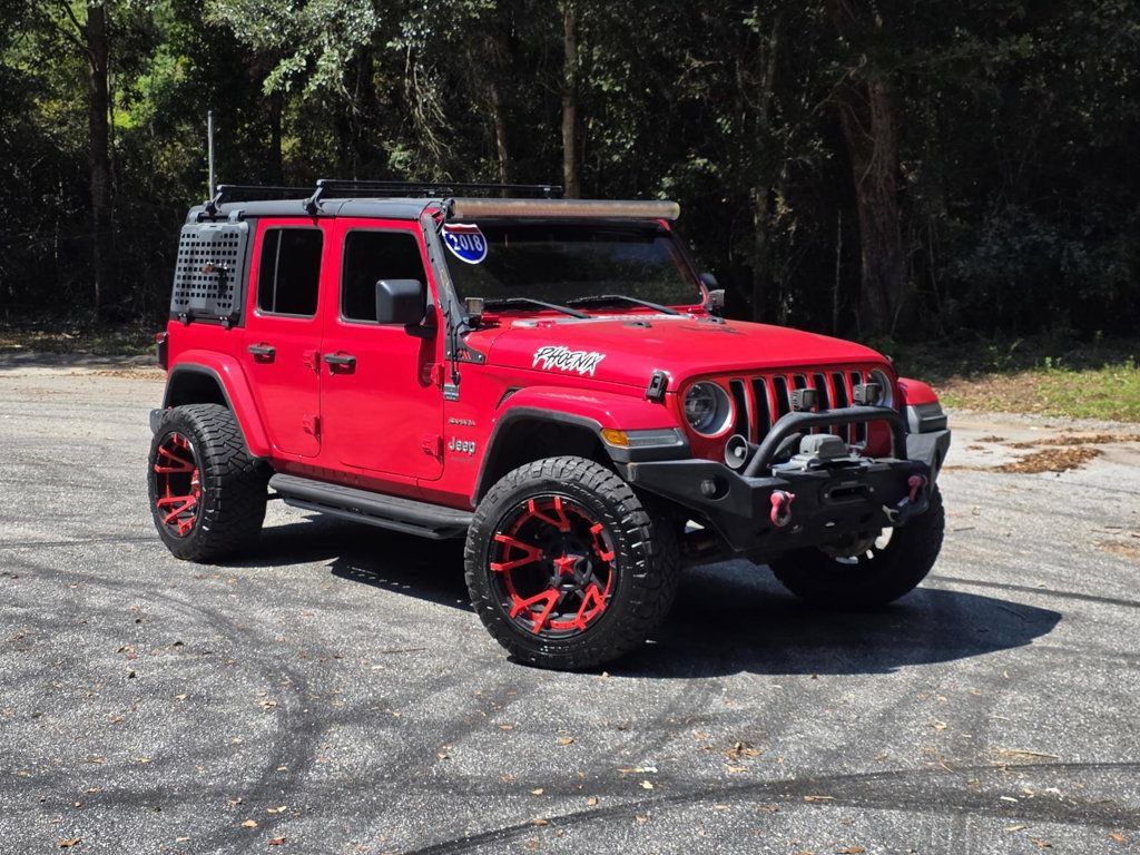 Used 2018 Jeep Wrangler Unlimited Sahara AWD/4WD image 1