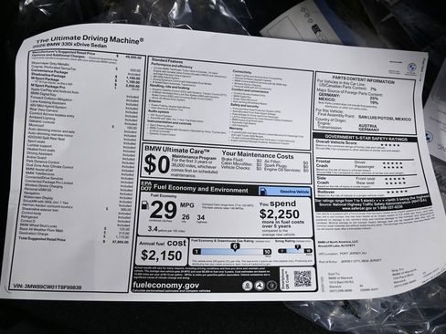 New 2026 BMW 330i xDrive Sedan w/ M Sport Package image 37