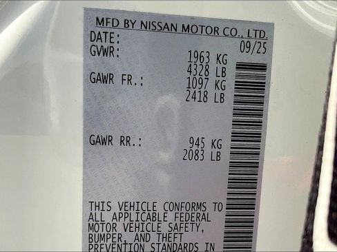 New 2025 Nissan Altima 2.5 SV w/ SV Special Edition Package image 26