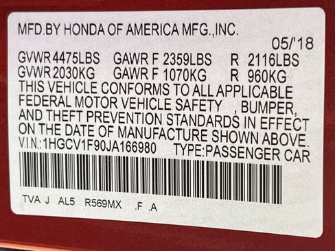 Used 2018 Honda Accord Touring image 28