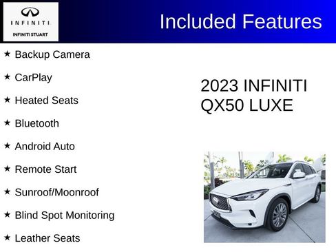 Certified 2023 INFINITI QX50 Luxe AWD/4WD image 3
