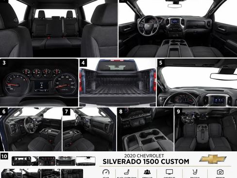 Used 2020 Chevrolet Silverado 1500 Custom w/ Custom Value Package AWD/4WD image 14