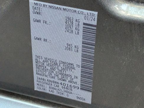 Certified 2024 Nissan Altima 2.5 SV image 33