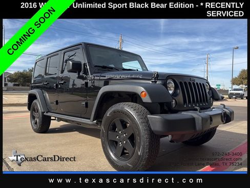 Used 2016 Jeep Wrangler Unlimited Black Bear image 3