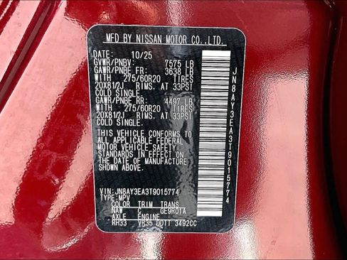 New 2026 Nissan Armada Platinum image 22