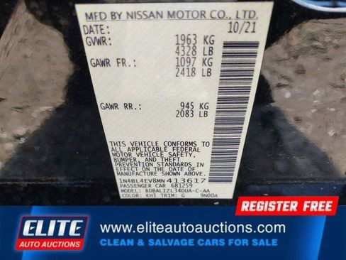 Used 2021 Nissan Altima 2.5 SL FWD image 17