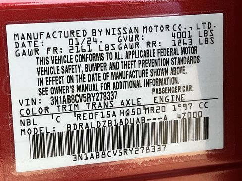 Used 2024 Nissan Sentra SV w/ SV Premium Package FWD image 30