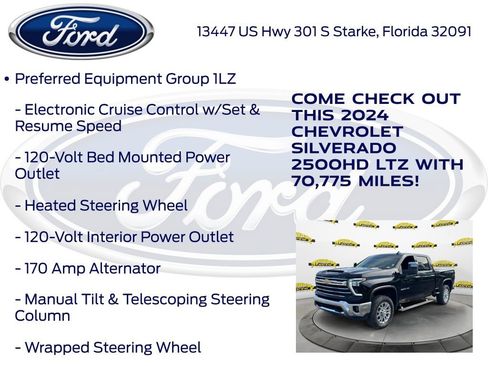 Used 2024 Chevrolet Silverado 2500 LTZ w/ LTZ Plus Package AWD/4WD image 30