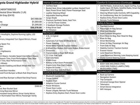 Used 2026 Toyota Grand Highlander AWD Hybrid image 39
