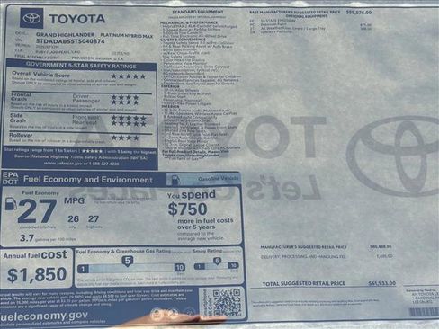 New 2026 Toyota Grand Highlander AWD Hybrid image 25