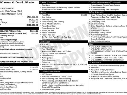 New 2026 GMC Yukon XL Denali Ultimate w/ LPO, Illumination Package AWD/4WD image 7