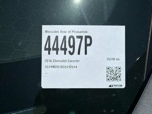 Used 2016 Chevrolet Corvette Stingray Coupe w/ 3LT Preferred Equipment Group RWD image 4