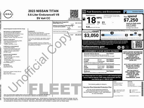 Used 2023 Nissan Titan SV image 2