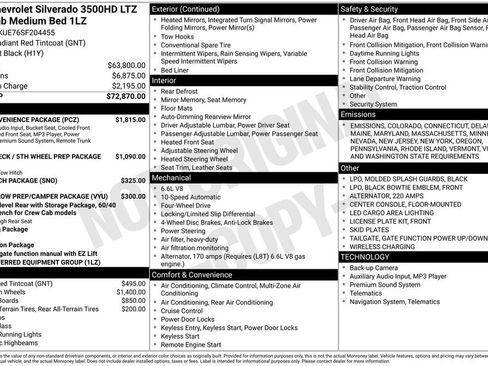 Used 2025 Chevrolet Silverado 3500 LTZ w/ LTZ Convenience Package image 4