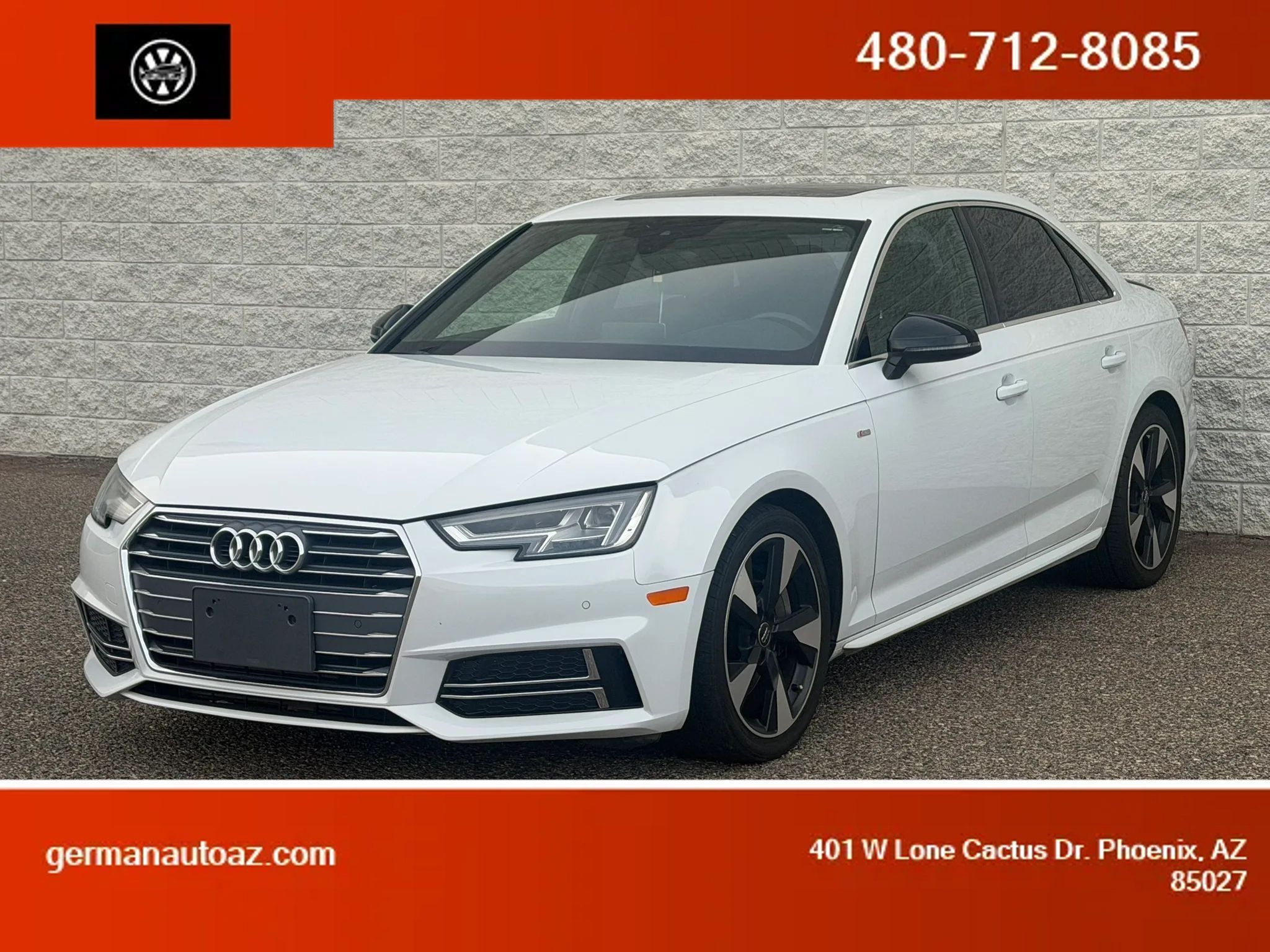 Used 2017 Audi A4 2.0T Premium Plus w/ Premium Plus Package AWD/4WD image 1