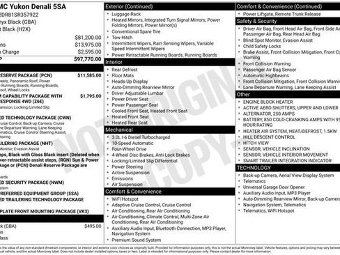 Used 2025 GMC Yukon Denali w/ Denali Reserve Package image 45