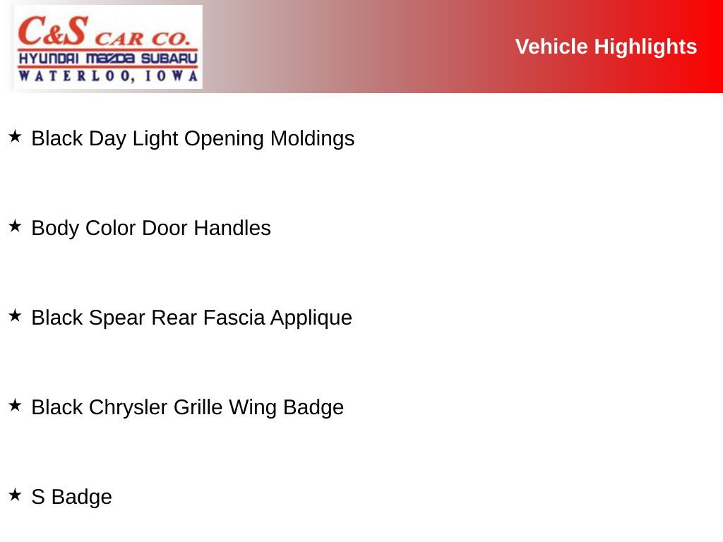 Used 2020 Chrysler Pacifica Touring w/ S Appearance Package FWD image 3