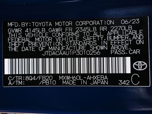 Used 2023 Toyota Prius LE FWD image 38